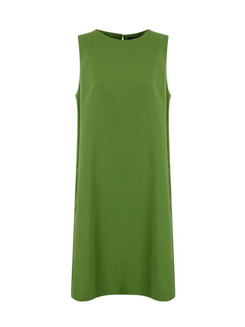 Abito Racer in cotone e lino Verde WEEKEND MAX MARA | 2515221102600006